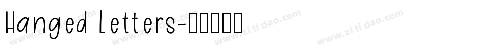 Hanged Letters字体转换